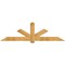 Ekena Millwork Kennewick Rough Sawn Timber Gable Bracket, Western Red Cedar, 96"W x 28"H x 6"D x 6"F, 7/12 Pitch GBW096X28X0606KEN00RWR - alternate 1